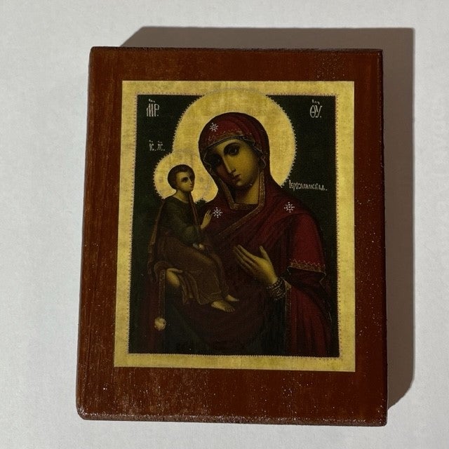 Jerusalemin Jumalan&auml;idin ikoni Lintulan luostarin siunauksella